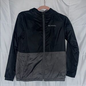 Columbia Youth Medium 10/12 Two-Tone Gray Full Zip Jacket with Hood